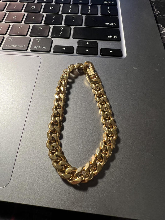 GabrielCo 14K Yellow Gold Chain 14K Yellow Gold Chain Bracelet with Multi  Color Stone Stations Excel Jewellers Surrey Canada Langley Burnaby